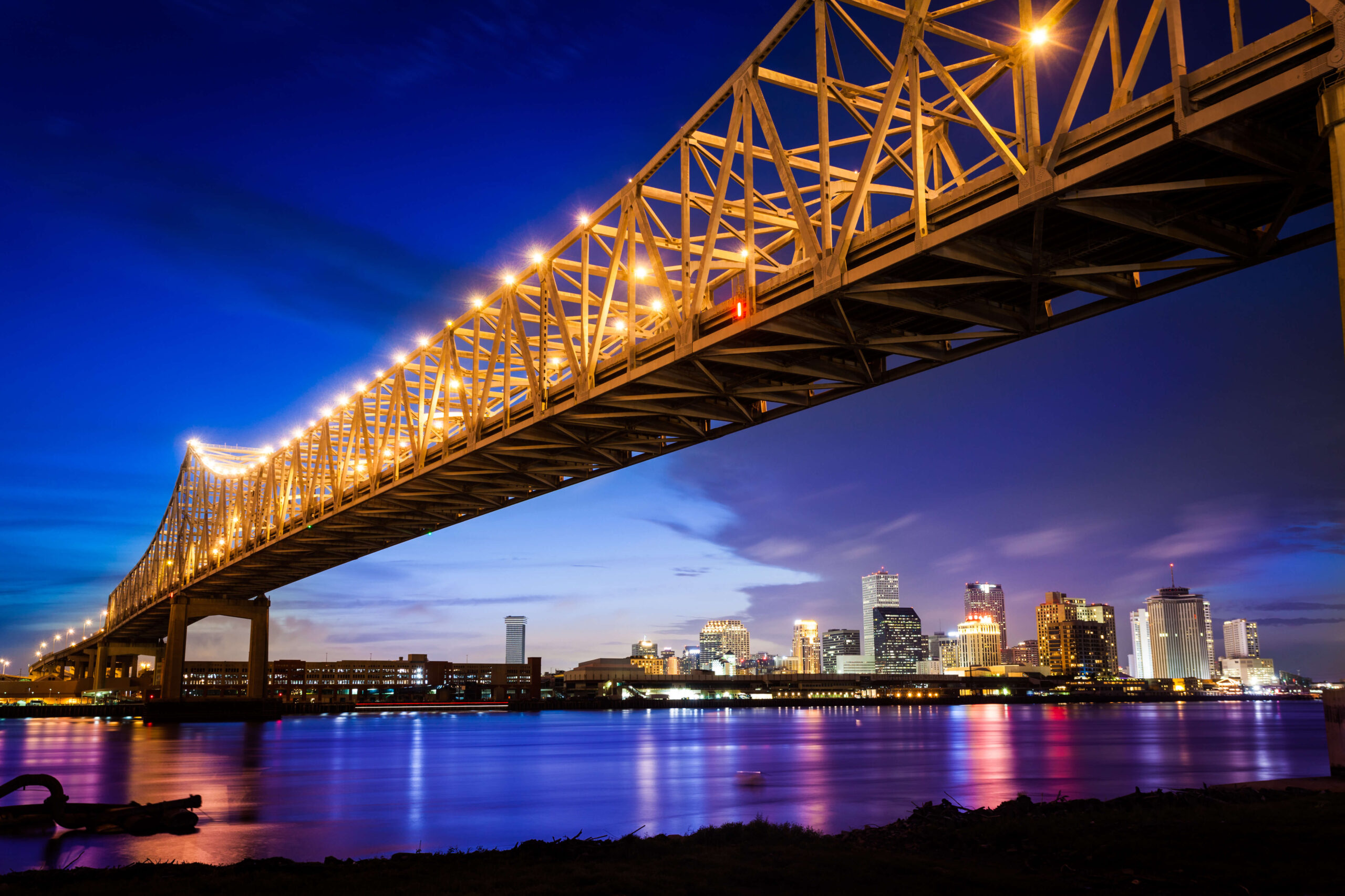 New Orleans, Louisiana skyline.